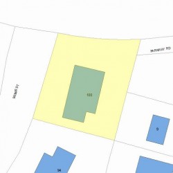 100 Bemis St, Newton MA  02460-1156 plot plan