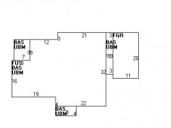 227 Waltham St, Newton MA  02465-1738 floor plan