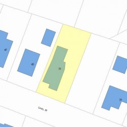 39 Carl St, Newton MA 02461-1905 plot plan