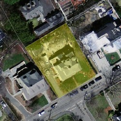 105 Temple St, Newton MA 02465-2306 aerial view