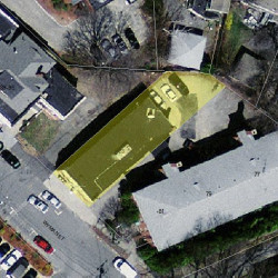 83 Wyman St, Newton MA 02468-9998 aerial view