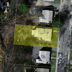 55 Cloverdale Rd, Newton MA 02461-1810 aerial view