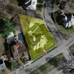 279 Commonwealth Ave, Newton MA  02459 aerial view