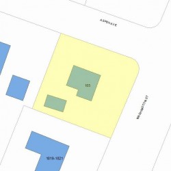 165 Aspen Ave, Newton MA 02466-3020 plot plan