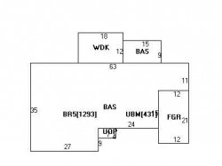 16 Helene Rd, Newton MA 02468-1025 floor plan
