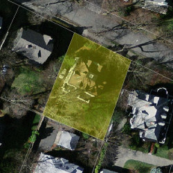 12 Garden Rd, Newton MA 02458-2307 aerial view