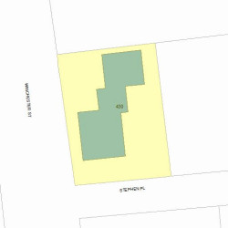 430 Winchester St, Newton MA  02461-2011 plot plan