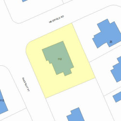 112 Chestnut St, Newton MA  02465-2539 plot plan
