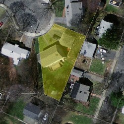 53 Edward Rd, Newton MA 02465-1120 aerial view