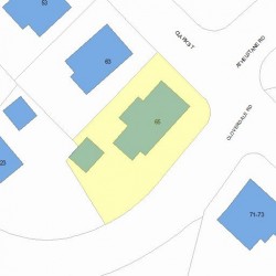 65 Clark St, Newton MA 02459-2425 plot plan