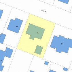 50 Carl St, Newton MA  02461-1906 plot plan