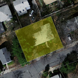 22 Hazelhurst Ave, Newton MA 02465-1341 aerial view
