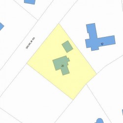 20 Drumlin Rd, Newton MA  02459-2807 plot plan