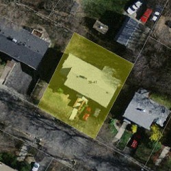 41 Whittemore Rd, Newton MA 02458-2105 aerial view