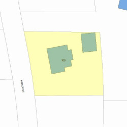 100 Prince St, Newton MA 02465-2631 plot plan