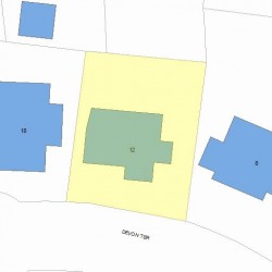 12 Devon Ter, Newton MA 02459-1652 plot plan