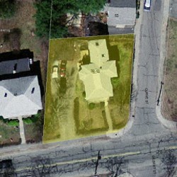 41 Auburn St, Newton MA 02465-2225 aerial view