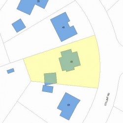 49 Collins Rd, Newton MA 02468-2202 plot plan