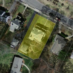 418 Wolcott St, Newton MA  02466-1514 aerial view