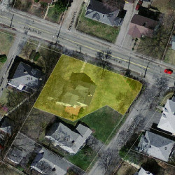 208 Auburn St, Newton MA 02466-2407 aerial view