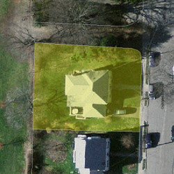 81 Oxford Rd, Newton MA 02459-2408 aerial view