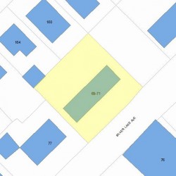 69 Silver Lake Ave, Newton MA  02458-1110 plot plan
