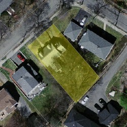 130 Oliver Rd, Newton MA  02468-2321 aerial view