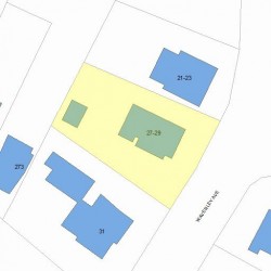 29 Waverley Ave, Newton MA 02458-2103 plot plan