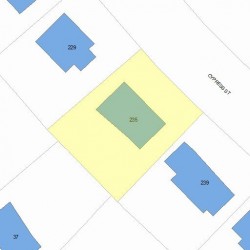 235 Cypress St, Newton MA 02459-2226 plot plan