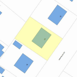 27 Arapahoe Rd, Newton MA 02465-2202 plot plan