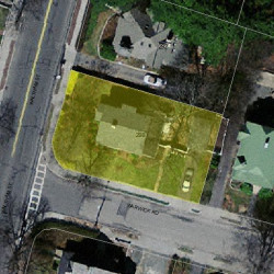 298 Waltham St, Newton MA  02465-1721 aerial view