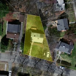 15 Avalon Rd, Newton MA 02468-1609 aerial view