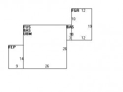 68 Clinton Pl, Newton MA 02459-1141 floor plan