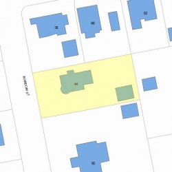 44 Bowdoin St, Newton MA 02461-1432 plot plan