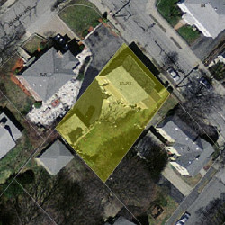 81 Hawthorn St, Newton MA 02458-1235 aerial view