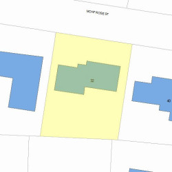 32 Montrose St, Newton MA 02458-2718 plot plan