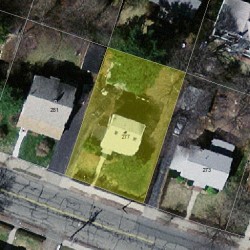 277 Homer St, Newton MA 02459-1410 aerial view