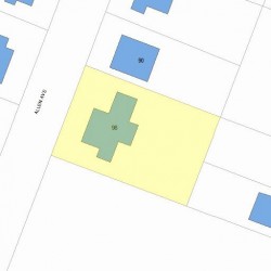 98 Allen Ave, Newton MA 02468-1721 plot plan