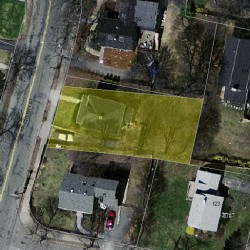 154 Cherry St, Newton MA 02465-1239 aerial view