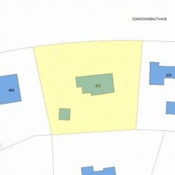 450 Commonwealth Ave, Newton MA  02459-1333 plot plan
