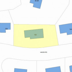 132 Hagen Rd, Newton MA 02459-2755 plot plan