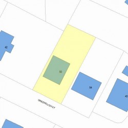 50 Greenough St, Newton MA  02465-2213 plot plan