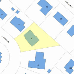 47 Bontempo Rd, Newton MA 02459-3601 plot plan