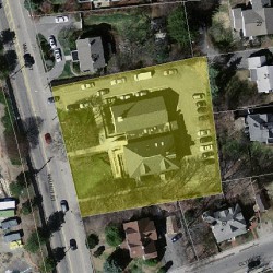 430 Walnut St, Newton MA  02460-2205 aerial view