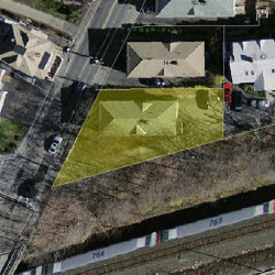 18 Saint James St, Newton MA 02458-1723 aerial view