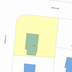 36 Fairfield St, Newton MA  02460-2126 plot plan