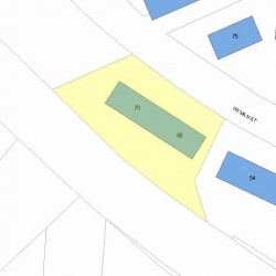70 Wyman St, Newton MA 02468-1525 plot plan
