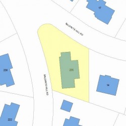 235 Baldpate Hill Rd, Newton MA 02459-2869 plot plan