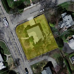 112 Chestnut St, Newton MA  02465-2539 aerial view