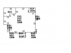 75 Bellevue St, Newton MA  02458-1918 floor plan